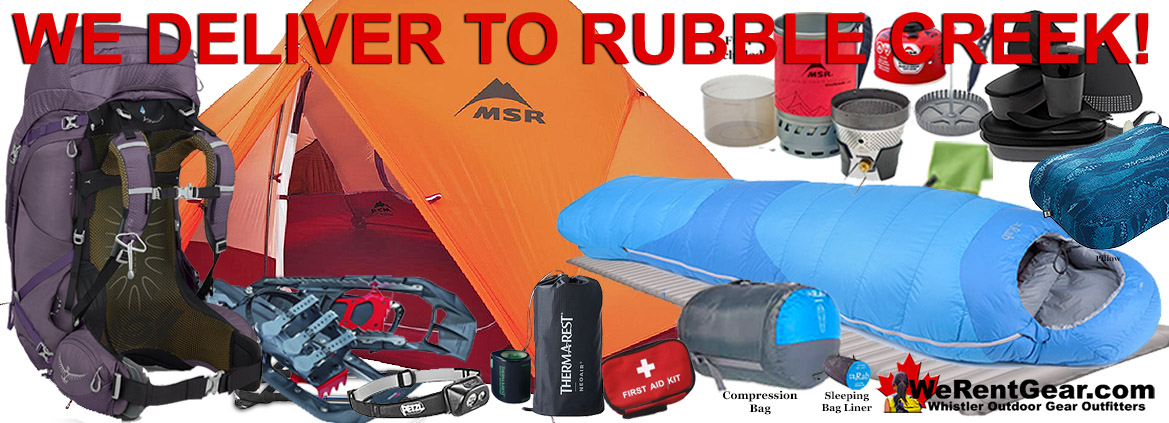 Garibaldi Park Camping Gear Rent