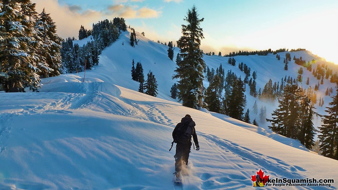 Snowshoeing Elfin Lakes in Spring