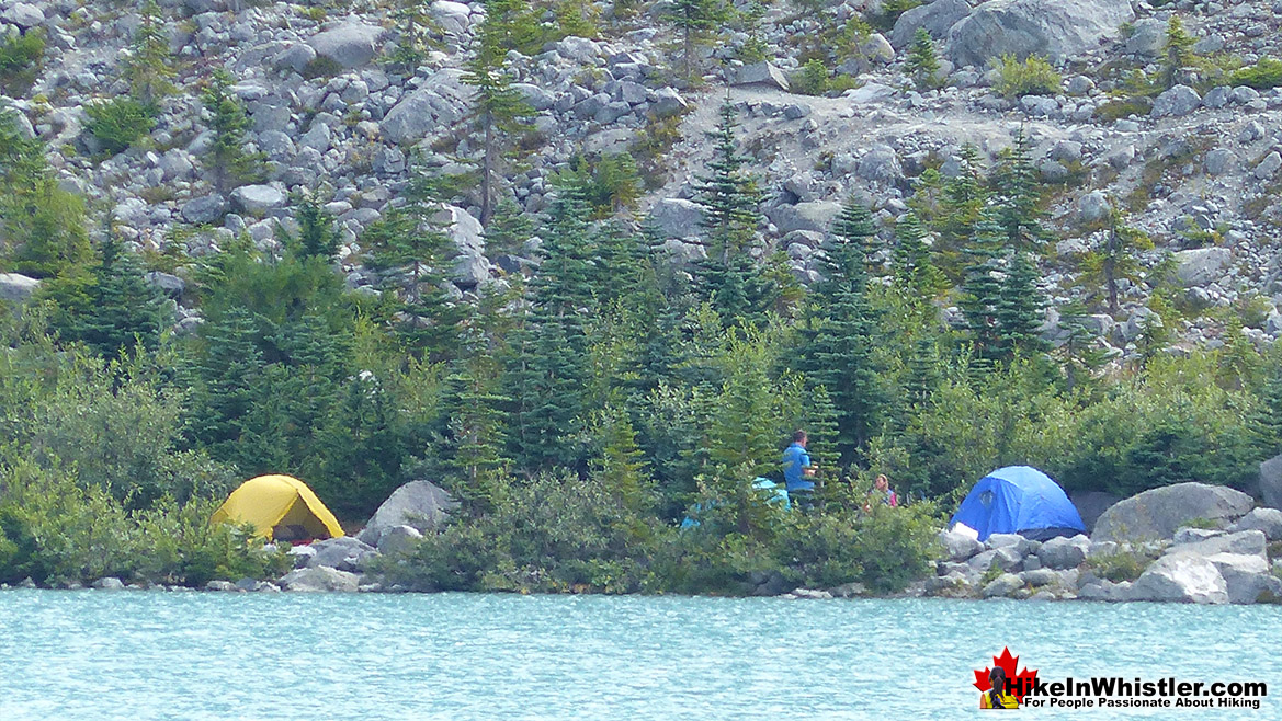 Joffre Lakes Campsite View