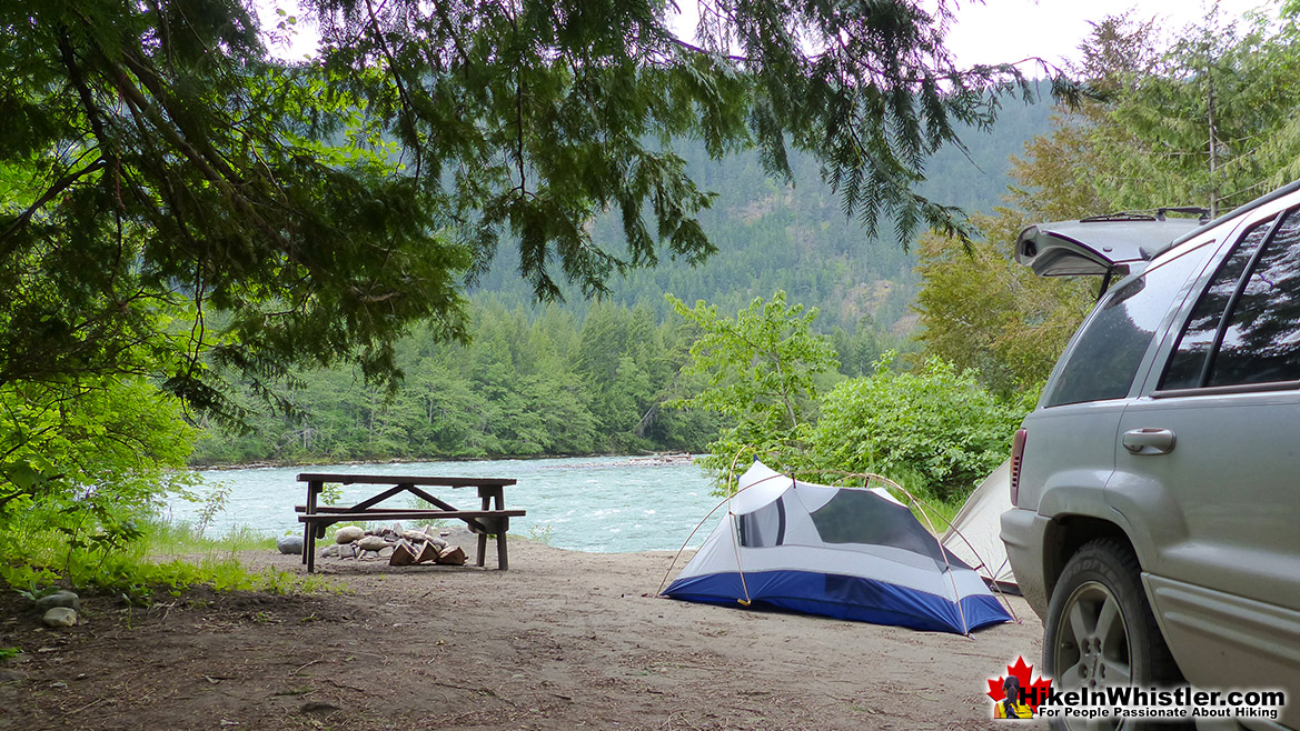 Skookumchuck Hot Springs Campsite