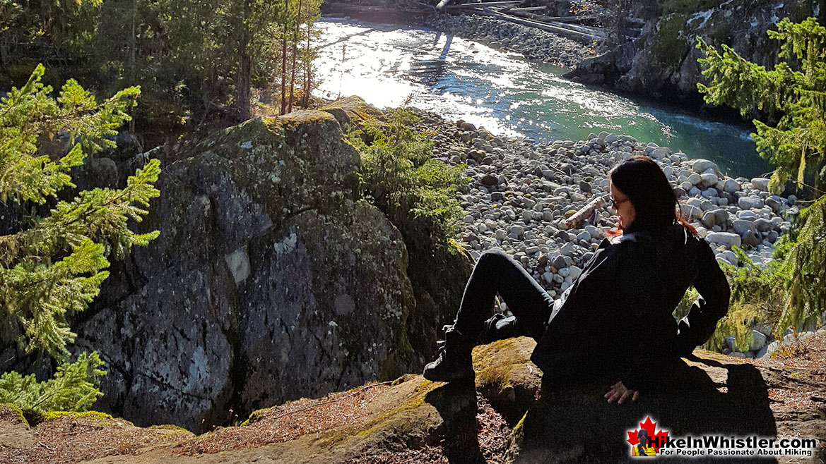 Whistler Train Wreck View of Cheakamus River